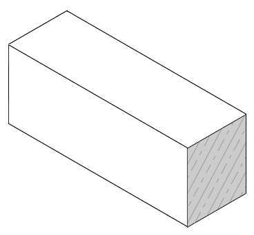 The first stage in working a column in stone