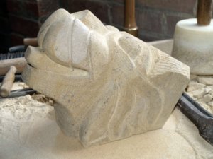 Further form being carved
