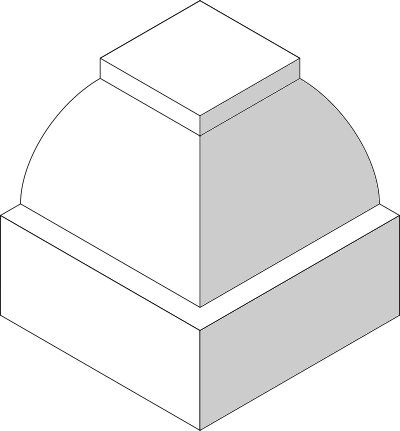 Ovolo mould with return