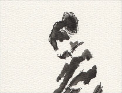 Original Signed Watercolour Painting Nude Female Life Drawing Sketch Wall Art - Image 2