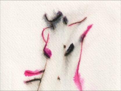 Original Abstract Nude Female Life Painting Contemporary Wall Art Ink Sketch - Image 2