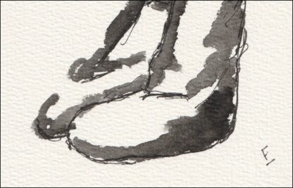 Original Signed Watercolour Painting Nude Female Life Drawing Sketch Wall Art - Image 3