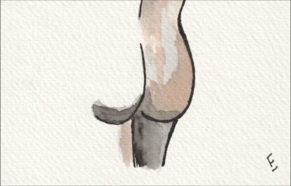 Original Signed Watercolour Painting Nude Female Life Drawing Direct From Artist - Image 3