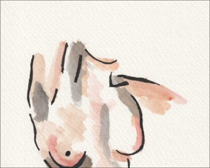 Original Signed Watercolour Painting Nude Female Life Drawing Direct From Artist - Image 2