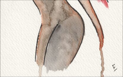 Original Nude Female Life Painting Contemporary Wall Art Abstract Fine Art - Image 3