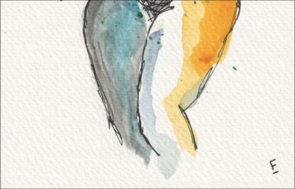 Original Watercolour Painting Of A Nude Female Figure Contemporary Feminine Art - Image 3
