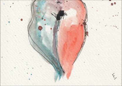 Original Watercolour Painting Nude Female Life Drawing Abstract Wall Art Signed - Image 3