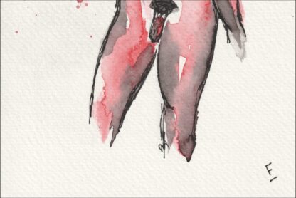 Original Signed Watercolour Painting Nude Male Life Drawing Direct From Artist - Image 3