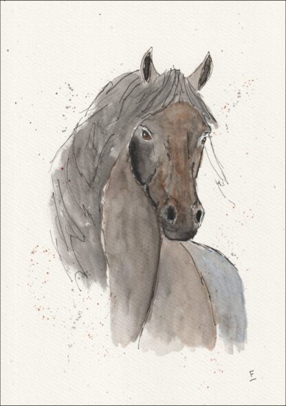 Original Watercolour Painting Of A Horse. Horse Art. Horse Lover Gift. Fine Art