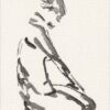 Original Watercolour And Ink Nude Painting Female Life Drawing Wall Art
