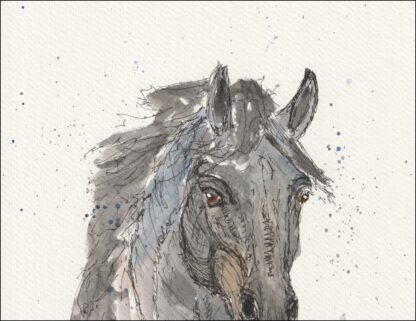 Original Watercolour Painting Of A Horse. Horse Art. Horse Lover Gift. Fine Art - Image 2