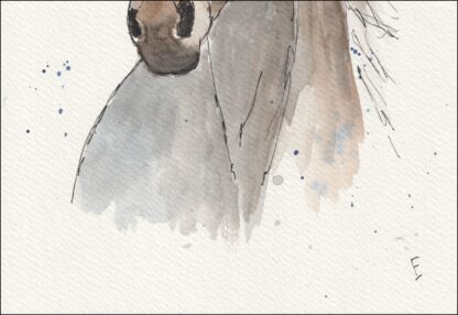 Original Watercolour Painting Of A Horse. Horse Art. Horse Lover Gift. Fine Art - Image 3