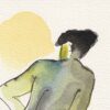 Original Wash And Ink Figurative Painting Of A Kneeling Female, Contemporary Art - Image 2