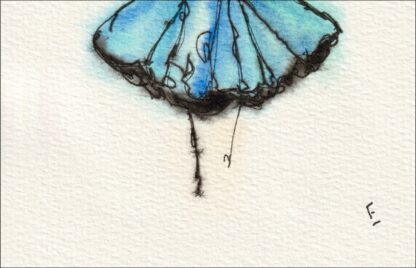Original Watercolour And Ink Painting Female Life Drawing Contemporary Fine Art - Image 3