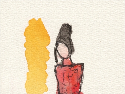 Original Watercolour Painting Female Life Drawing Sketch Signed Wall Art - Image 2