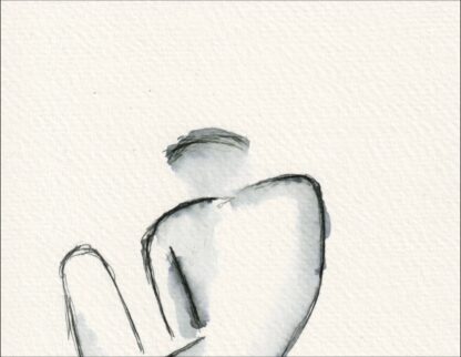 Original Abstract Nude Female Life Painting Contemporary Wall Art Ink Sketch - Image 2