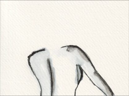 Original Abstract Nude Female Life Painting Contemporary Wall Art Ink Sketch - Image 3