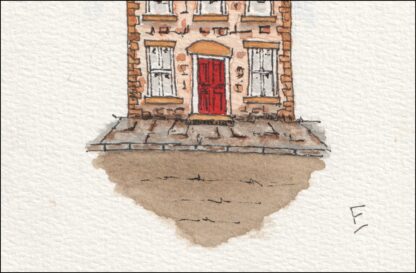 Original Watercolour And Ink House Sketch - Signed Artwork - Image 3