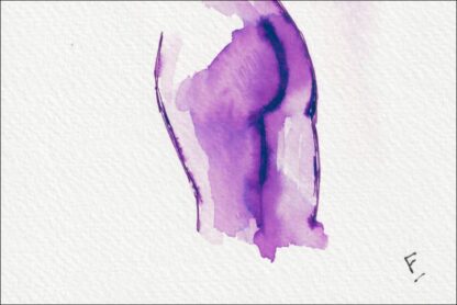 Original Ink Nude Female Life Painting Sketch Contemporary Wall Art Abstract - Image 3