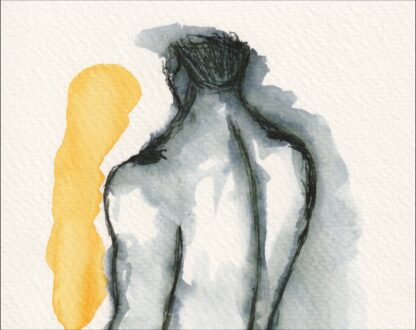 Original Abstract Nude Male Life Painting Contemporary Wall Art Fine Art - Image 2