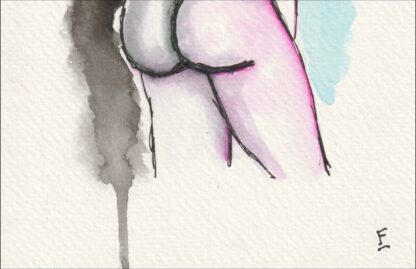 Original Abstract Nude Male Life Painting Contemporary Wall Art Fine Art - Image 3