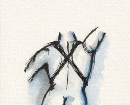 Original Abstract Nude Male Life Painting Contemporary Wall Art Fine Art - Image 2
