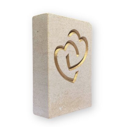 Entwined hearts in Ancaster limestone