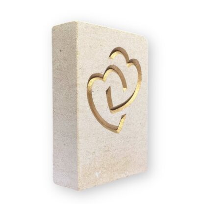 Entwined hearts in Ancaster limestone