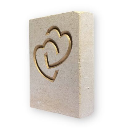 Entwined hearts in Ancaster limestone