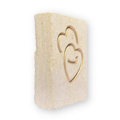 Entwined hearts in Ancaster limestone