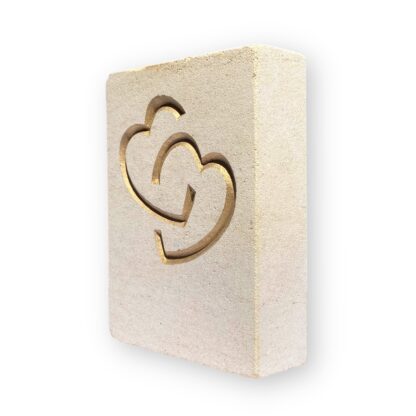 Entwined hearts in Ancaster limestone