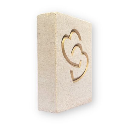 Entwined hearts in Ancaster limestone