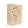 Entwined hearts in Lincoln Cathedral limestone