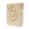 Entwined hearts in Lincoln Cathedral limestone