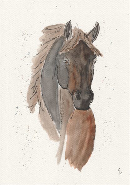 Original Watercolour Painting Of A Horse. Horse Art. Horse Lover Gift. Fine Art