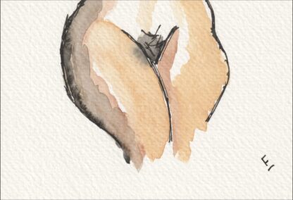 Original Signed Figurative Watercolour Painting Of A  Nude Female, Contemporary - Image 3