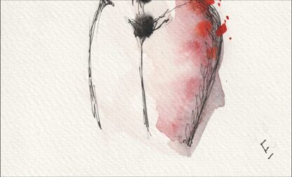Original Nude Female Watercolour Painting Figurative Sketch Wall Art - Image 3