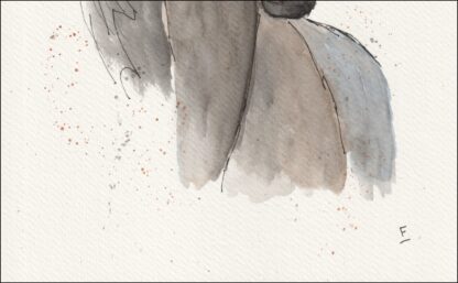 Original Watercolour Painting Of A Horse Equestrian Contemporary Wall Art - Image 3