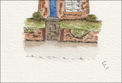 Original Urban Sketch In Watercolour And Ink Of A House, Architectural Art - Image 2