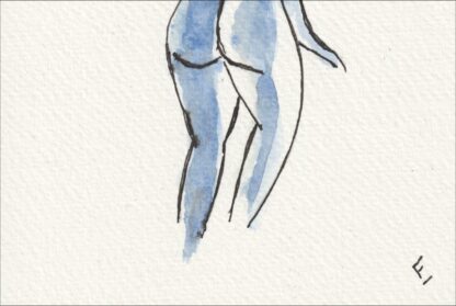Original Figurative Nude Female Life Painting Sketch Contemporary Fine Art - Image 3