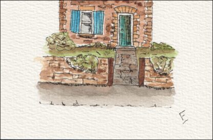 Original Watercolour And Ink Sketch Of A House, Architectural Wall Art - Image 2
