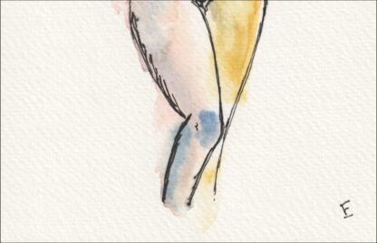 Original Signed Figurative Watercolour Painting Of A Nude Female. Wall Art - Image 3