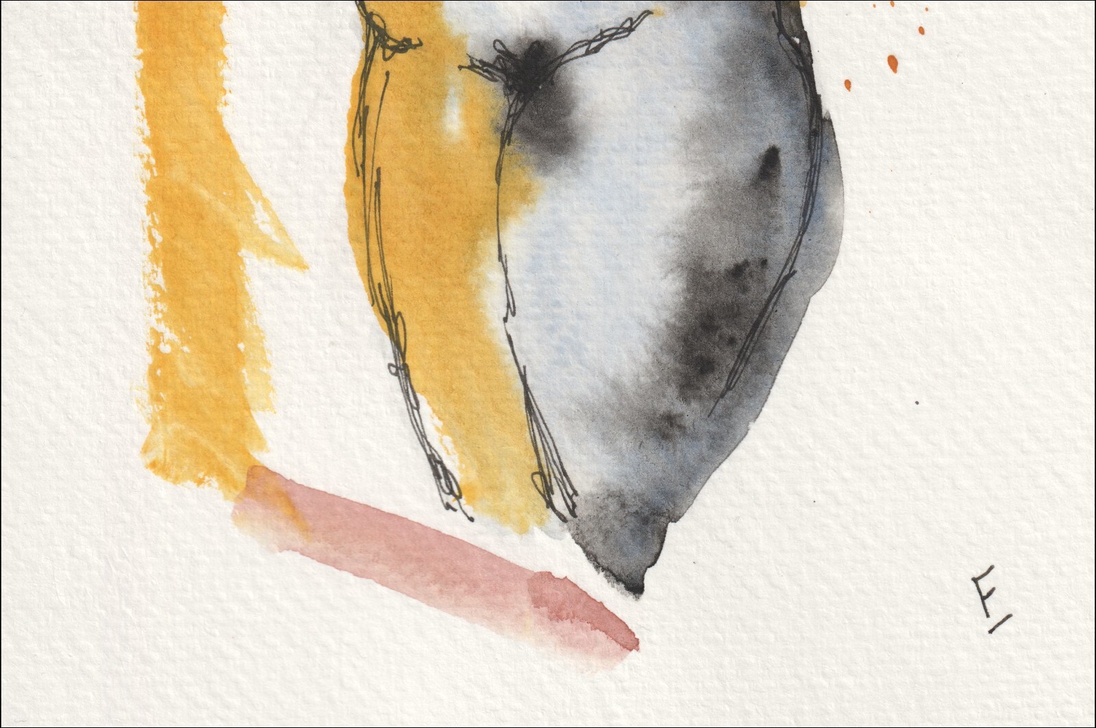 Framed by an assertive vertical accent of warm amber, this contemporary study examines structural form through an illuminated, atmospheric approach.