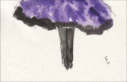 Figurative Painting Of A Female In Watercolour And Ink, Original Signed Wall Art - Image 3