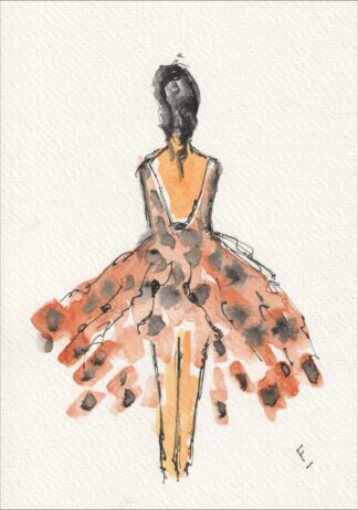 Figurative Female Wall Art, Original Feminine Painting In Watercolour And Ink