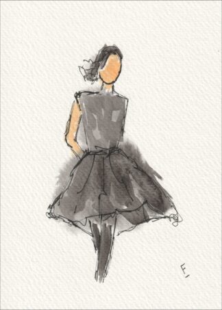 Figurative Female Painting, Original Watercolour, Contemporary Feminine Wall Art