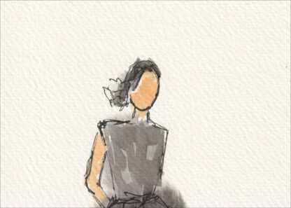 Figurative Female Painting, Original Watercolour, Contemporary Feminine Wall Art - Image 2