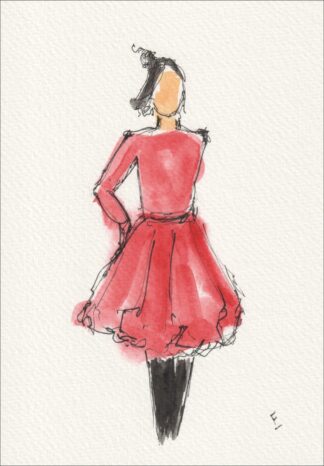 Figurative Female Painting, Original Signed Contemporary Feminine Small Wall Art