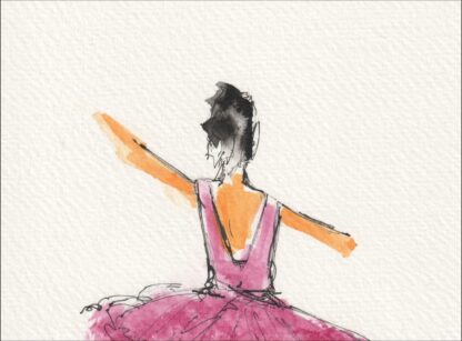 Original Figurative Ballerina Painting, Signed Contemporary Ballet Wall Art - Image 2