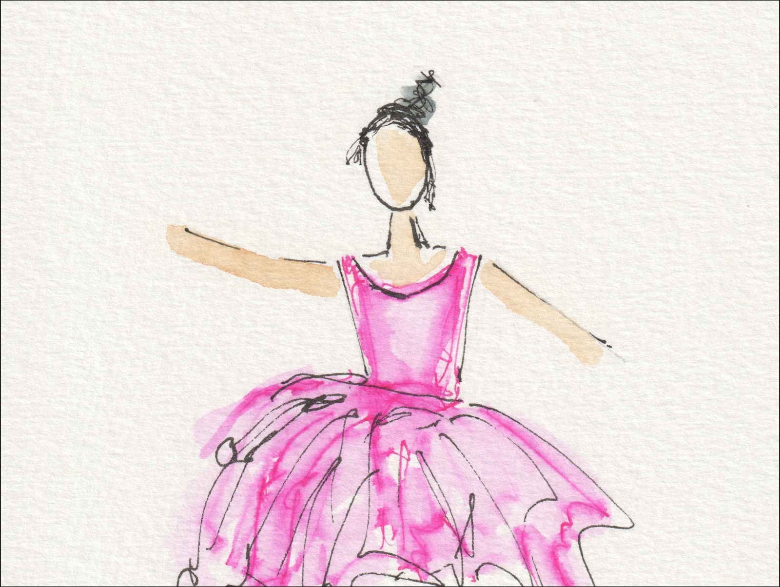 Original Figurative Female Painting, Contemporary Ballerina Ballet Dance Artwork - Image 2